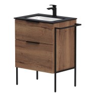 Vannas istabas skapītis KAME BIG ar izlietni ILSA 61x46cm, tobacco oak