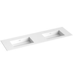 Izlietne skapītim dubultā KAME CORIAN 160x46.5cm, CN1614618-D-BS