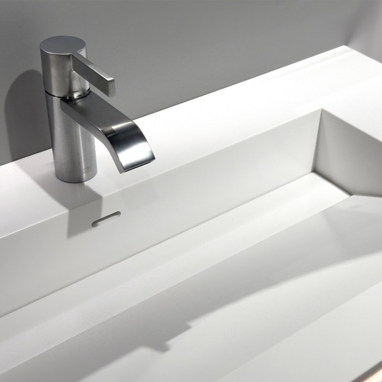 Izlietne skapītim dubultā KAME CORIAN 160x46.5cm, CN1614618-D-BS