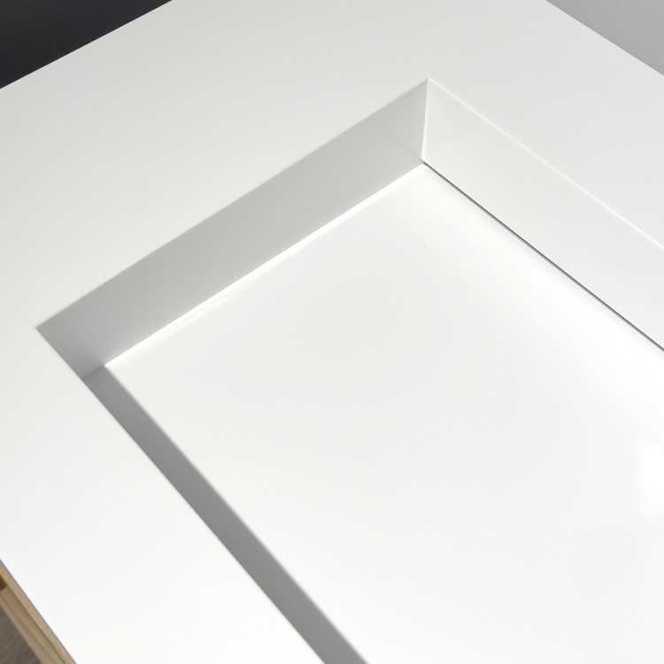 Izlietne skapītim KAME CORIAN 2 100x46.5cm, CN1002465-BS