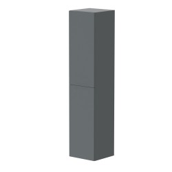 Vannas istabas augstais skapis Kame GAMA 160x35cm ar Push to Open, pelēks matēts