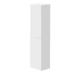 Vannas istabas augstais skapis Kame GAMA 160x35cm ar Push to Open, balts matēts