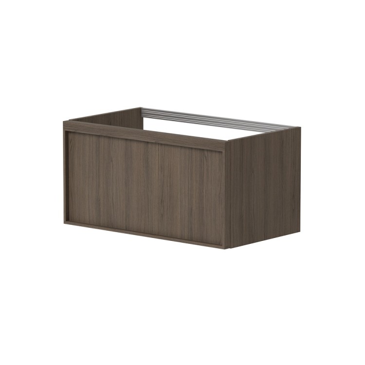 Vannas istabas skapītis ar izlietni Kame SOLE 80.5x46.45cm, dūmota ozolkoka finierējums