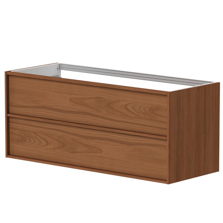 Vannas istabas skapītis izlietnei Kame HOME DUO 120x46cm, vara ozolkoka finierējums