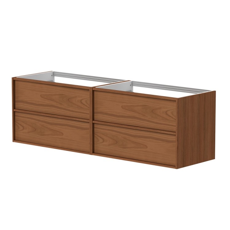 Vannas istabas skapītis izlietnei Kame HOME 2 160x46cm, vara ozolkoka finierējums