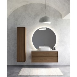 Skapītis zem virsmas Kame HOME 100x46cm, brūns ozolkoka finierējums