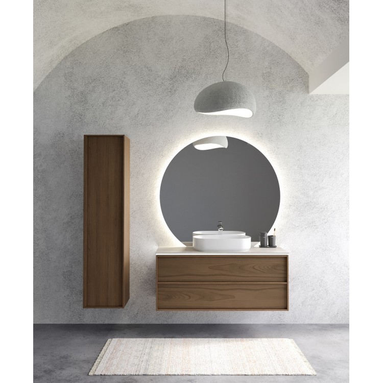 Skapītis zem virsmas Kame HOME 100x46cm, brūns ozolkoka finierējums