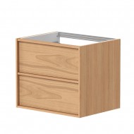 Vannas istabas skapītis izlietnei Kame HOME 60x46cm, dabīgs ozolkoka finierējums