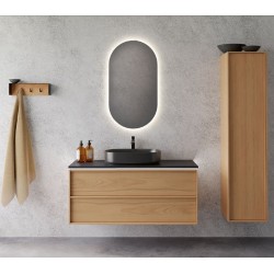 Skapītis zem virsmas Kame HOME 100x46cm, dabīgs ozolkoka finierējums