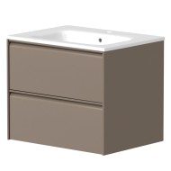 Vannas istabas skapītis Kame MOON ar izlietni Elide 61 cm, kakao brūns