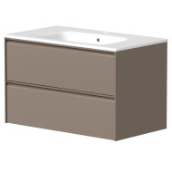 Vannas istabas skapītis Kame MOON ar izlietni Elide 81 cm, kakao brūns