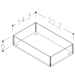Atvilktņu sadalītājs Kame ACP101-3, organiskais stikls A