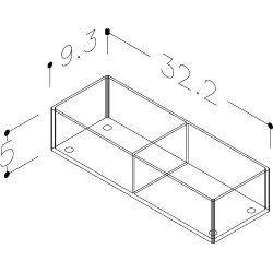 Atvilktņu sadalītājs Kame ACP105-3, organiskais stikls E