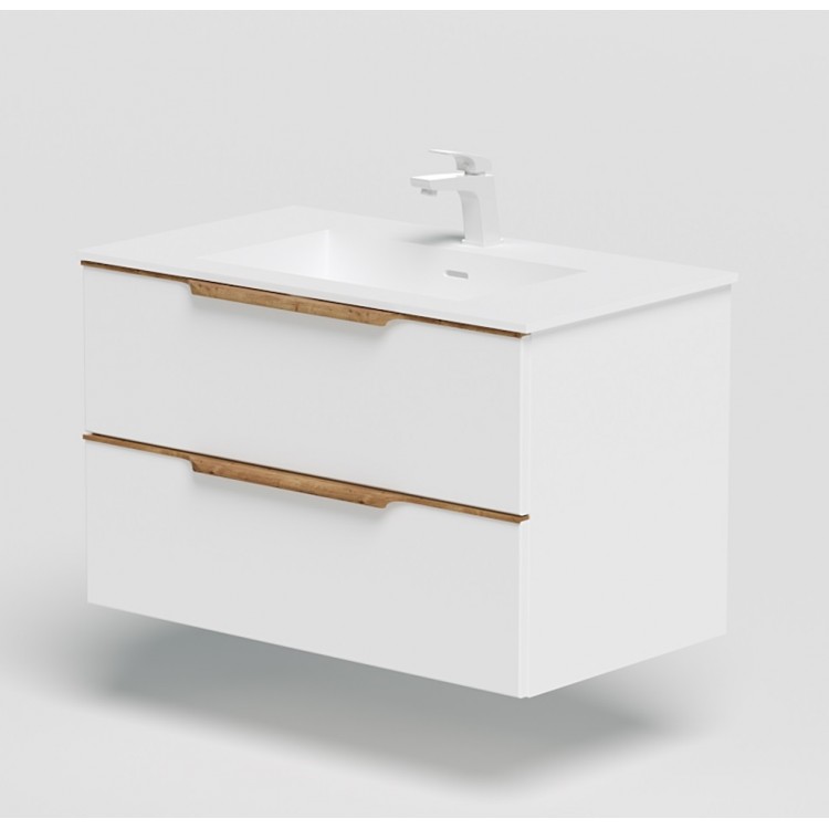 Vannas istabas skapītis izlietnei Kame AMBER 80cm, BU/8-3DR/D02-AMB