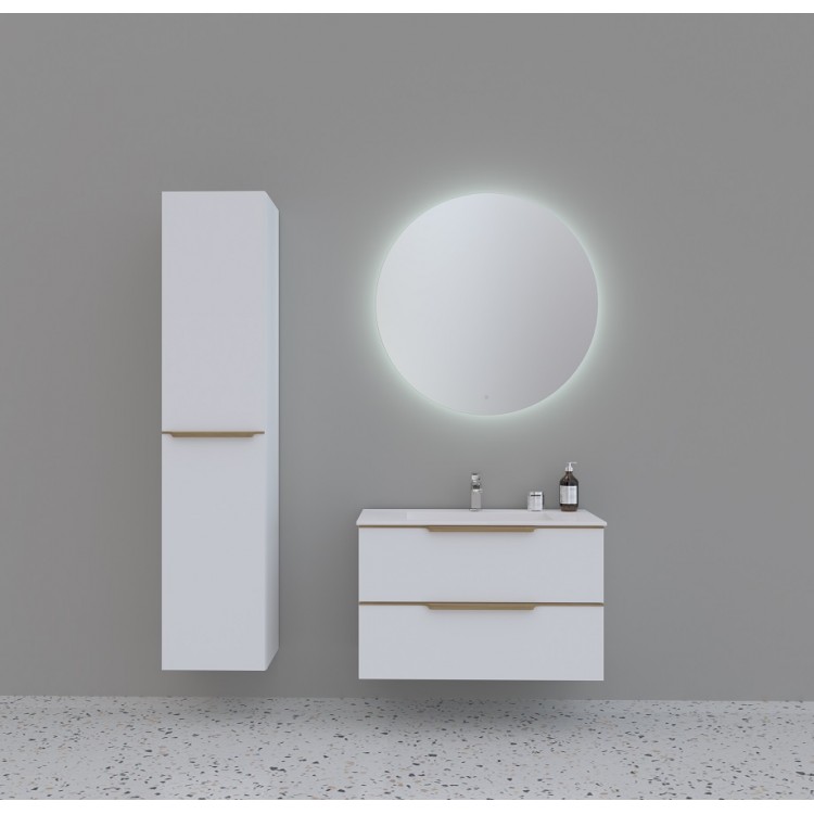 Vannas istabas skapītis izlietnei Kame AMBER 80cm, BU/8-3DR/D02-GR-AMB