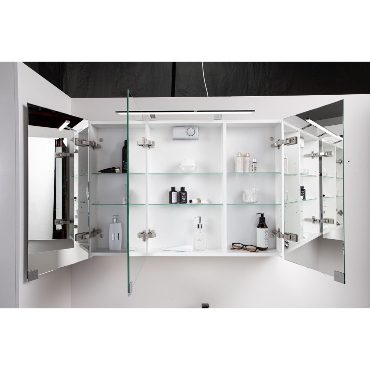 Vannas istabas skapītis ar spoguli KAME Garda 120x70 cm,MC2DML/120-7/