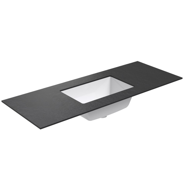 Vannas istabas skapītis KAME BIG ar izlietni ILSA 121x46cm, sarkans antīks