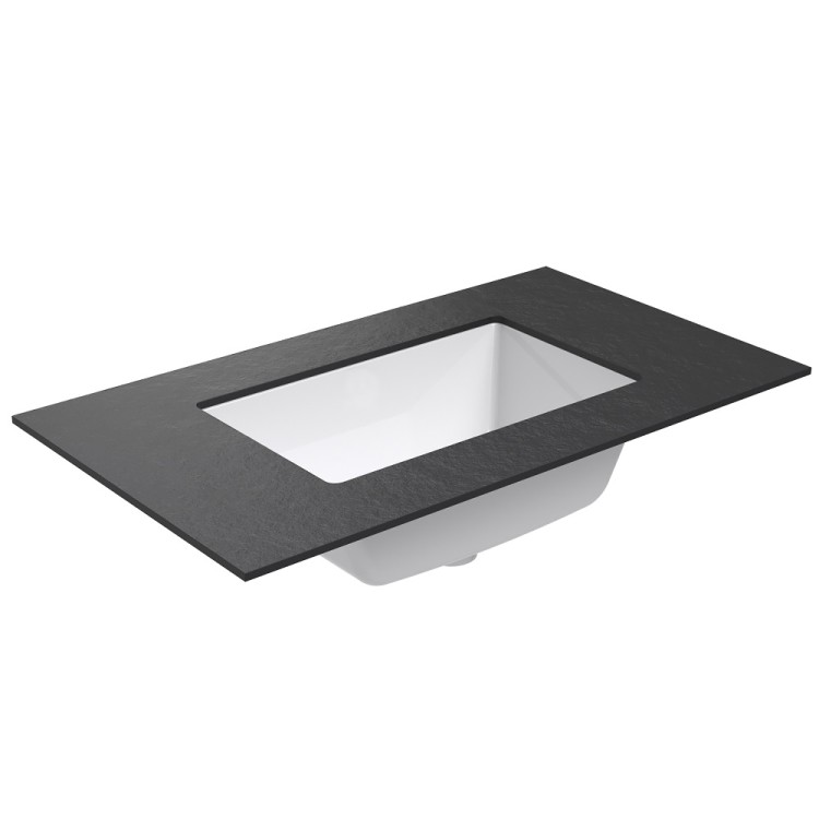 Vannas istabas skapītis KAME BIG ar izlietni ILSA 81x46cm, sarkans antīks