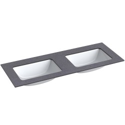 Izlietne ILSA ar augstspiediena lamināta darba virsmu Kame HPL, 121cm, WP/12-3/H11-P3-D