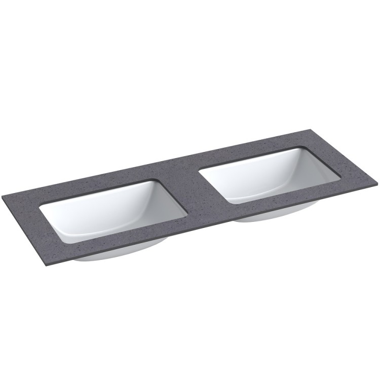 Izlietne ILSA ar augstspiediena lamināta darba virsmu Kame HPL, 121cm, WP/12-3/H11-P3-D