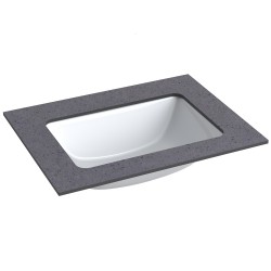 Izlietne ar augstspiediena lamināta darba virsmu Kame HPL, 61cm, WP/6-3/H11-P1