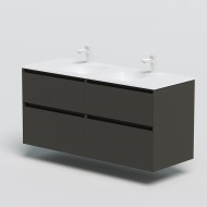 Vannas istabas skapītis dubultai izlietnei Kame LOFT  120cm, 2 x BU/6-3DR/D13-LFT