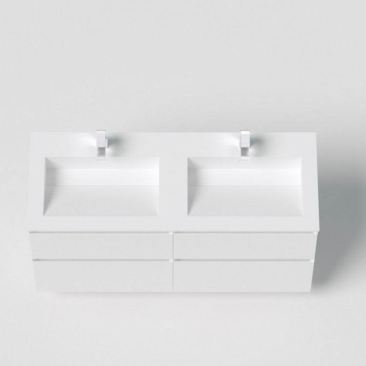 Vannas istabas skapītis dubultai izlietnei Kame LOFT  120cm, 2 x BU/6-3DR/D02-LFT