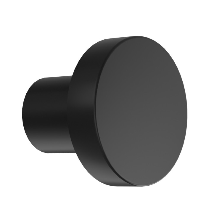 Mēbeļu rokturis KAME Ø 3 cm, melns matēts