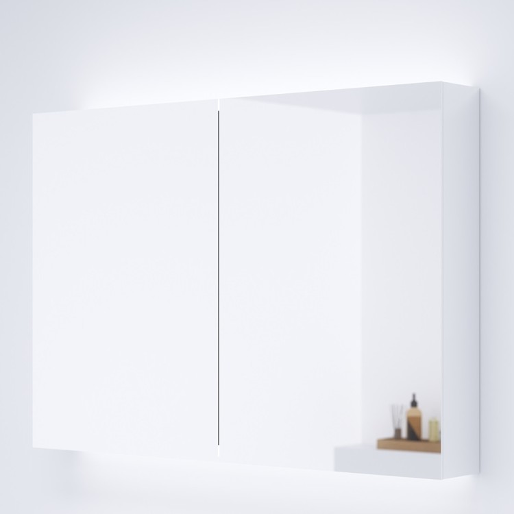 Vannas istabas skapītis ar spoguli un apgaismojumu KAME SOFTLIT SHADOW-FREE 101x70 cm, MCDMSH/100-70/MR