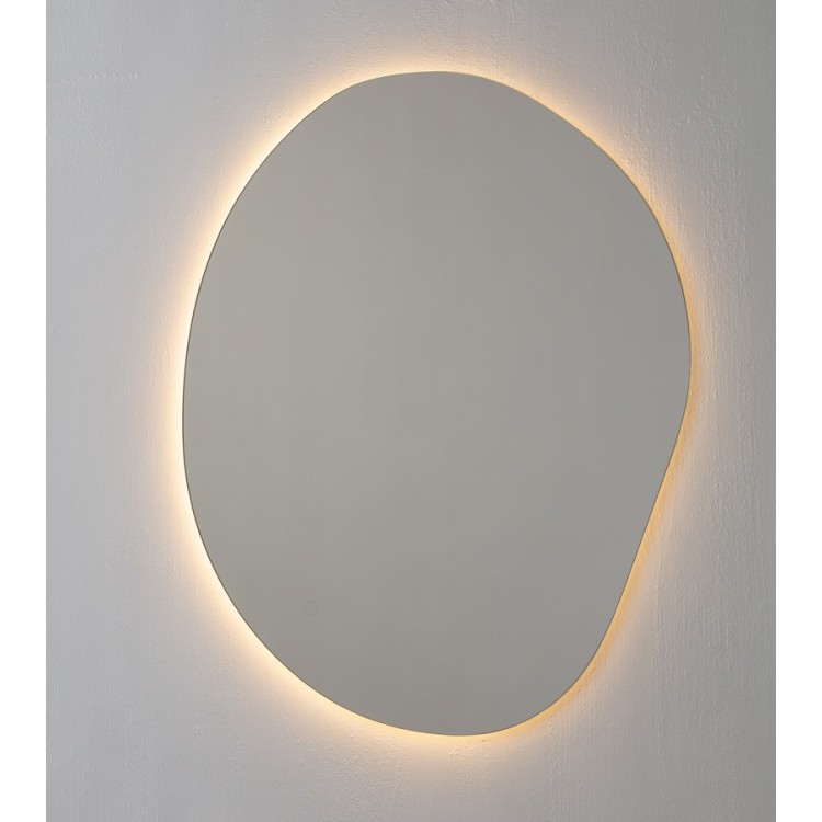 Spogulis ar dimmējamu LED apgaismojumu Kame ORGANIC 90x80cm