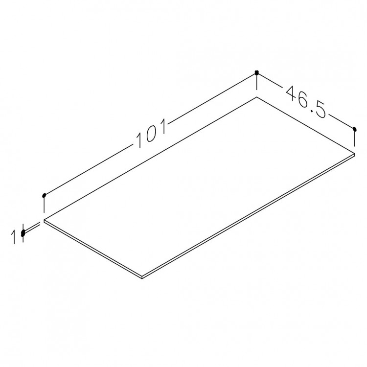 Darba virsma no augstspiediena lamināta Kame 101cm, WP/10-3/H15