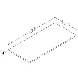 Darba virsma no dektona Kame DECTON 101cm, WP/10-3/D21