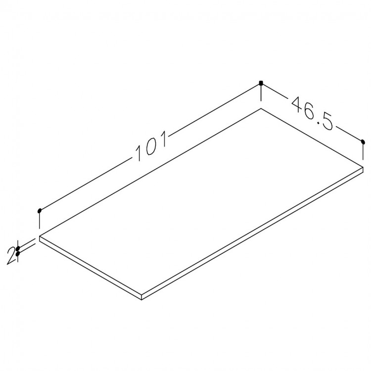 Darba virsma no dektona Kame DECTON 101cm, WP/10-3/D21