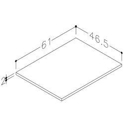 Darba virsma no dektona Kame DECTON 61cm, WP/6-3/D21