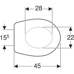 Tualetes poda vāks KOLO IDOL Duroplasta, 10113000