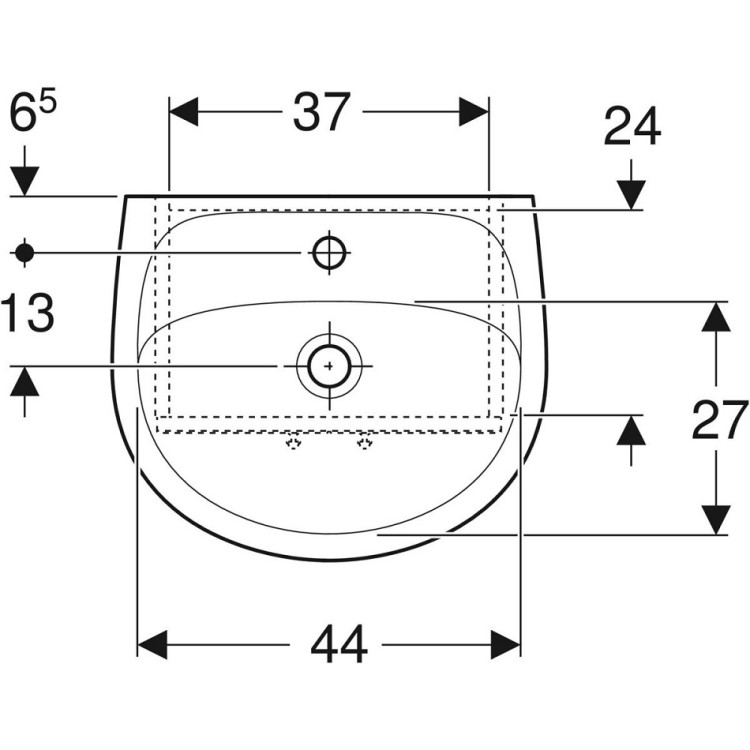 Vannas istabas skapītis ar izlietni KOLO SOLO 500mm 79002