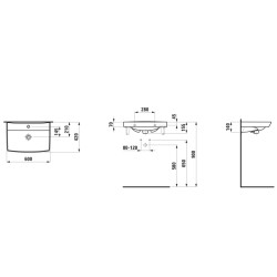 Vannas istabas izlietne Laufen Pro Nordic 60x42cm, H810956