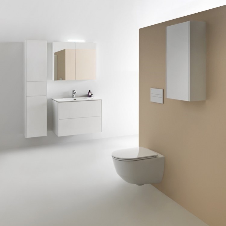 Vannas istabas skapītis ar izlietni 80cm Laufen Base, H8649612611041