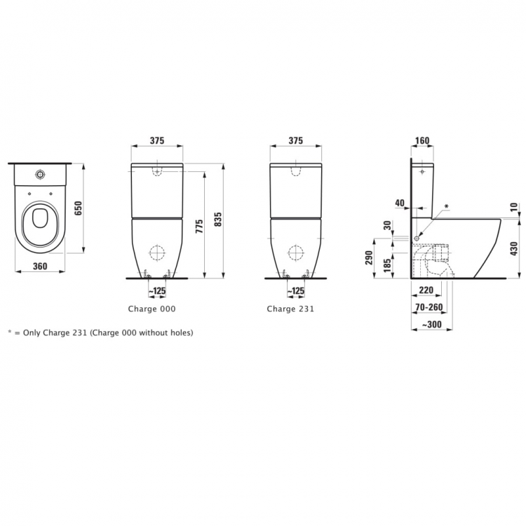 Tualetes pods Laufen Pro Rimless ar Slim Soft Close vāku