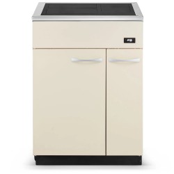 Centrālapkures krāsns ar plītsvirsmu Megal M20 20kW, bēša