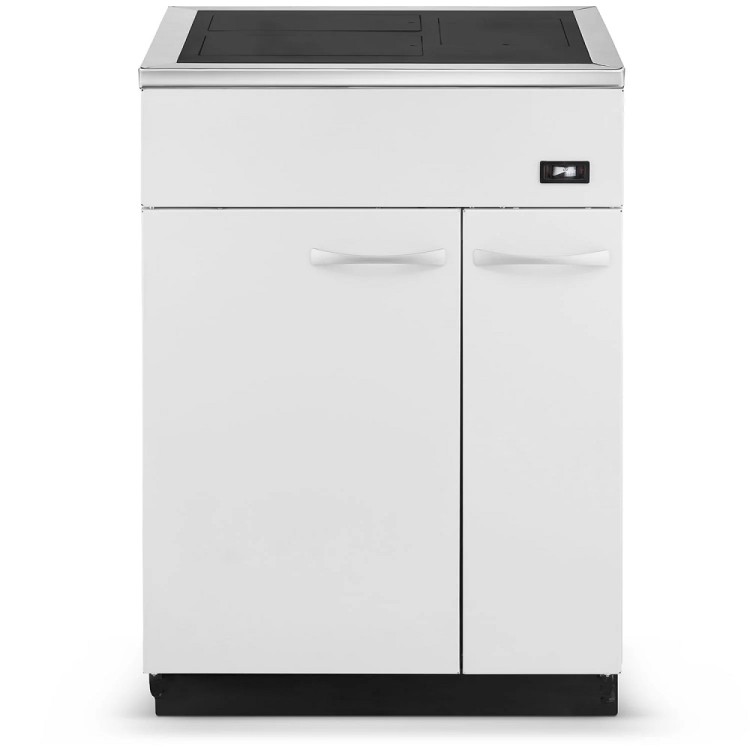 Centrālapkures krāsns ar plītsvirsmu Megal M20 20kW, balts