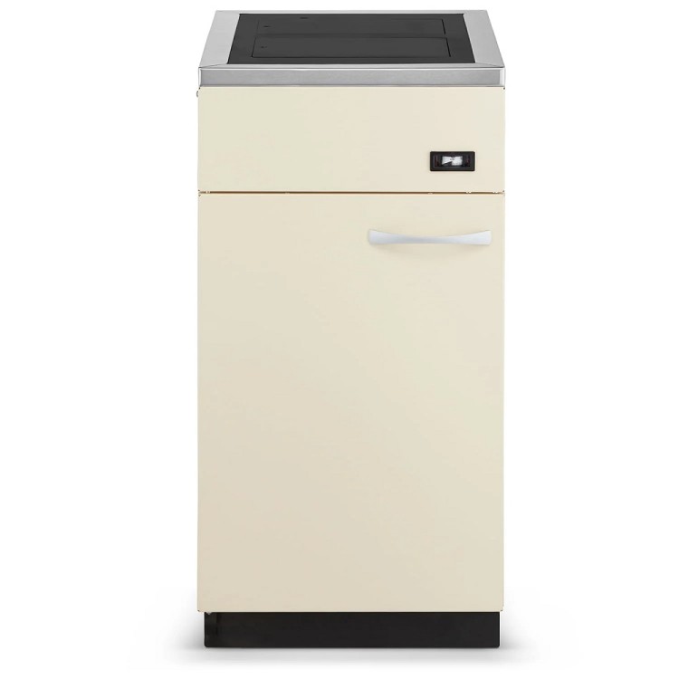 Centrālapkures krāsns ar plītsvirsmu Megal M17 17kW, bēšs