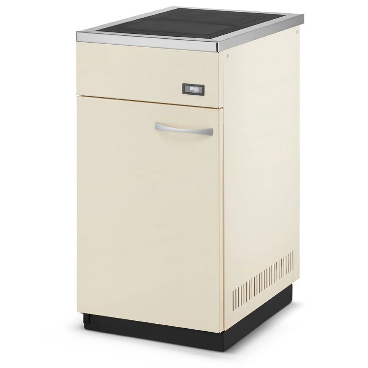 Centrālapkures krāsns ar plītsvirsmu Megal M17 17kW, bēšs