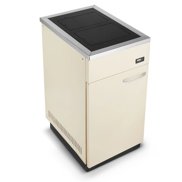 Centrālapkures krāsns ar plītsvirsmu Megal M17 17kW, bēšs