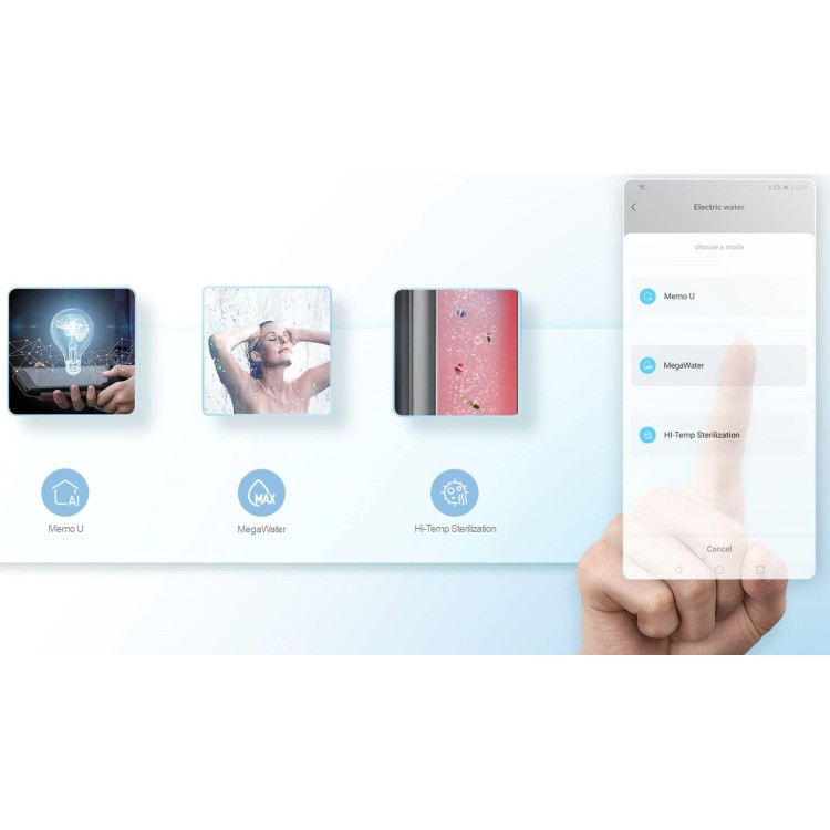 Elektriskais ūdens sildītājs (boileris) Midea Lume Uno WIFI 80 L