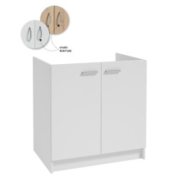 Virtuves izlietnes skapītis 80x46cm, balts/balts
