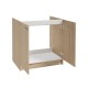 Virtuves izlietnes skapītis 80x56cm, ozols/ozols