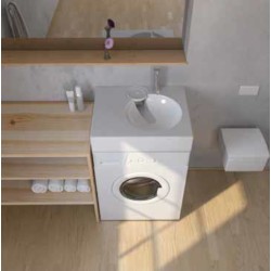 Izlietne virs veļas mašīnas Polycer Compactino 60x50 cm, WBX-103