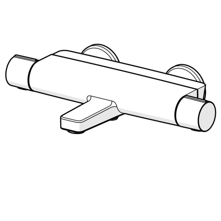 Vannas un dušas termostata maisītājs ORAS Optima Style, hroms