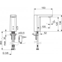 Izlietnes maisītājs ORAS STELA 9/12V, Bluetooth 4824FTZ